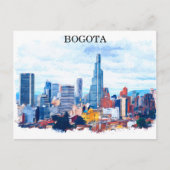 Kleurrijke Bogota Colombia stadsgezicht Briefkaart (Voorkant)