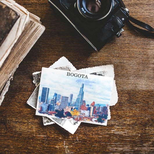 Kleurrijke Bogota Colombia stadsgezicht Briefkaart