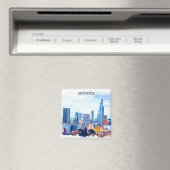 Kleurrijke Bogota Colombia stadsgezicht Magneet (Insitu (Vaatwasser))