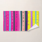 kleurrijke Boheemse Abstracte kunst Bad Handdoek (Handdoek)