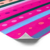 kleurrijke Boheemse abstracte kunst Poster (Hoek)