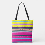 kleurrijke Boheemse Abstracte kunst Tote Bag (Achterkant)