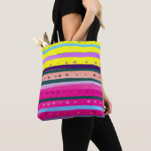 kleurrijke Boheemse Abstracte kunst Tote Bag (Dichtbij)