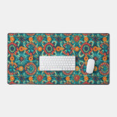 Kleurrijke Boheemse Boho Bureaumat (Keyboard & Muis)