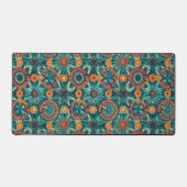 Kleurrijke Boheemse Boho Bureaumat (Voorkant)