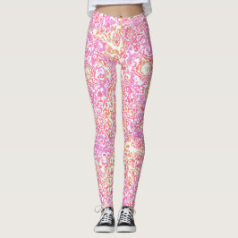 Kleurrijke Boheemse Trippy Abstracte Marmer Leggings