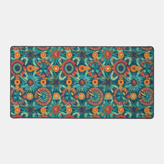 Kleurrijke Bohemian Boho Bureaumat (Voorkant)