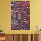 Kleurrijke Bohemian nautilus Canvas Afdruk (Insitu (Woonkamer))