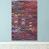 Kleurrijke Bohemian nautilus Canvas Afdruk (Insitu (Houten vloer))