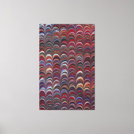 Kleurrijke Bohemian nautilus Canvas Afdruk