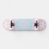 Kleurrijke Bohemian Trippy Bright Pastel Mandala Persoonlijk Skateboard (Horizontaal)