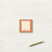 Kleurrijke Boho Aangepaste Chic Monogram Gepersona Post-it® Notes (Op bureau)