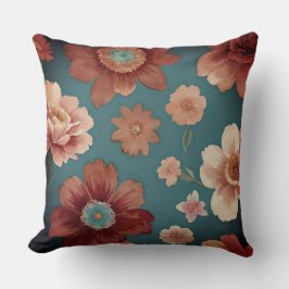 Kleurrijke Boho Bloemen Kussen