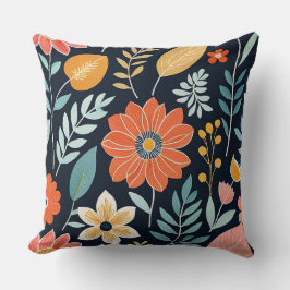 Kleurrijke Boho bloemen Kussen