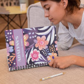 Kleurrijke Boho Bloemen Valentijnse Tieners Cadeau Notitieboek