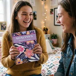 Kleurrijke Boho Bloemige Valentijnscadeaus voor ti Notitieboek