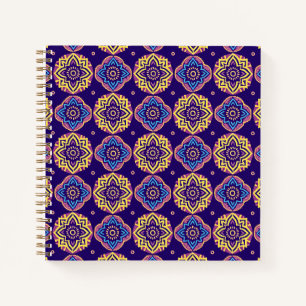 Kleurrijke Boho Chic Mandala Patroon Notitieboek