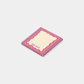 Kleurrijke Boho CUSTOM Chic Monogram Gepersonalise Post-it® Notes (Schuin)