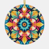 Kleurrijke Boho  Decoratief Keramisch Ornament (Voorkant)