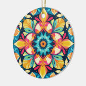 Kleurrijke Boho  Decoratief Keramisch Ornament (Links)