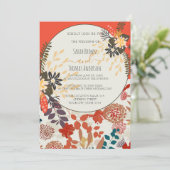 KLEURRIJKE BOHO FLORAL KAART (Staand voorkant)