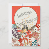 KLEURRIJKE BOHO FLORAL KAART (Achterkant)