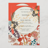 KLEURRIJKE BOHO FLORAL KAART (Voorkant / Achterkant)