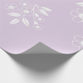 Kleurrijke Boho Floral Patroon Esthetisch Cadeaupapier (Hoek)