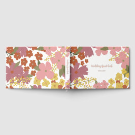 Kleurrijke Boho Flower Wedding Guest Book Gastenboek