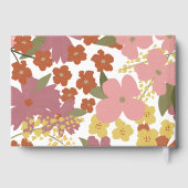 Kleurrijke Boho Flower Wedding Guest Book Gastenboek (Achterkant)