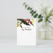 Kleurrijke Boho Foliage Ketting & Oorbel Display Visitekaartje (Staand voorkant)