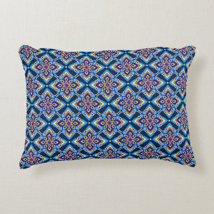 Kleurrijke Boho geometrische bloemenpatroon Accent Kussen