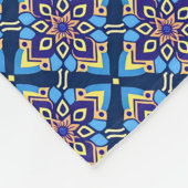 Kleurrijke Boho geometrische bloemenpatroon Fleece Deken (Hoek)