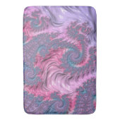 Kleurrijke Boho Hippie Groovy Trippy Pastel Fracta Badmat (Voorkant Verticaal)
