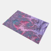 Kleurrijke Boho Hippie Groovy Trippy Pastel Fracta Deurmat (Schuin)