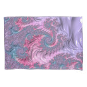 Kleurrijke Boho Hippie Groovy Trippy Pastel Fracta Kussensloop (Voorkant-Links)