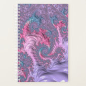 Kleurrijke Boho Hippie Groovy Trippy Pastel Fracta Planner (Voorkant)