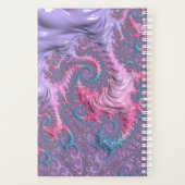 Kleurrijke Boho Hippie Groovy Trippy Pastel Fracta Planner (Achterkant)
