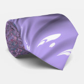 Kleurrijke Boho Hippie Groovy Trippy Pastel Fracta Stropdas (Opgerold)