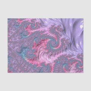 Kleurrijke Boho Hippie Groovy Trippy Pastel Fracta Tissuepapier