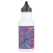 Kleurrijke Boho Hippie Groovy Trippy Pastel Fracta Waterfles (Links)