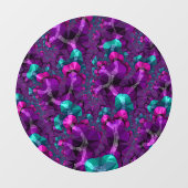 Kleurrijke Boho Hippie Jewel Tone Low Poly Fractal Raamsticker (Vel)