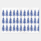 Kleurrijke Boho kerstbomen patroon 3 vellen (Voorkant 3)