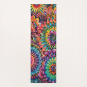 Kleurrijke Boho Mandala Bloemige Premium Yogamat (Achterkant)