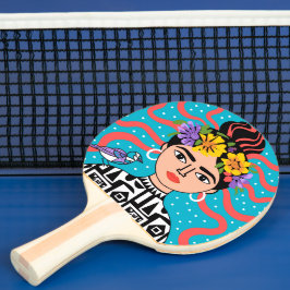 Kleurrijke Boho Mexicaanse Volkskunst Paddle Tafeltennisbatje