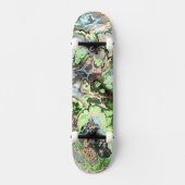 Kleurrijke Boho Pastel Fractal Marmer Abstracte ku Persoonlijk Skateboard (Voorkant)
