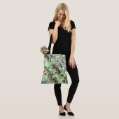 Kleurrijke Boho Pastel Fractal Marmer Abstracte ku Tote Bag (Op model)