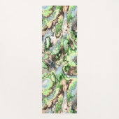 Kleurrijke Boho Pastel Fractal Marmer Abstracte ku Yogamat (Voorkant)