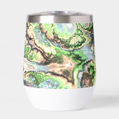 Kleurrijke Boho Pastel Fractale Marmer Abstracte K (Voorkant)