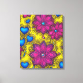 Kleurrijke Boho Pop AI Kunst Decor Canvas Afdruk (Voorkant)